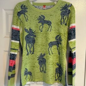 BEFORE & AGAIN lightweight moose waffle burnout t-shirt - SUNDANCE catalog